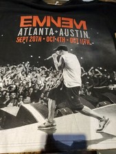 Eminem Austin Atlanta 2014 Tour T-shirt Black Slim Shady Med Rap Music EUC