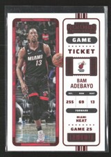 2022-23 Panini Contenders - Playoff Ticket #63 Bam Adebayo Season Ticket (X)