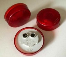 VSM 1030 RED SEALED CLEARANCE MARKER LIGHT LAMPS 2" USA MADE 3 PACK