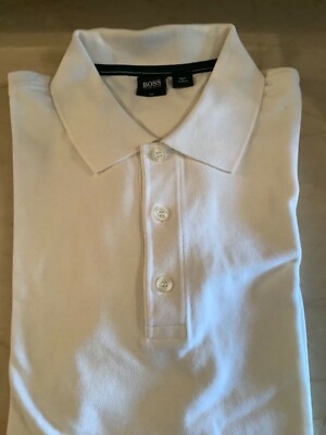 Hugo Boss Men s  Cotton white  Polo Shirt  Size XXL a mint condition