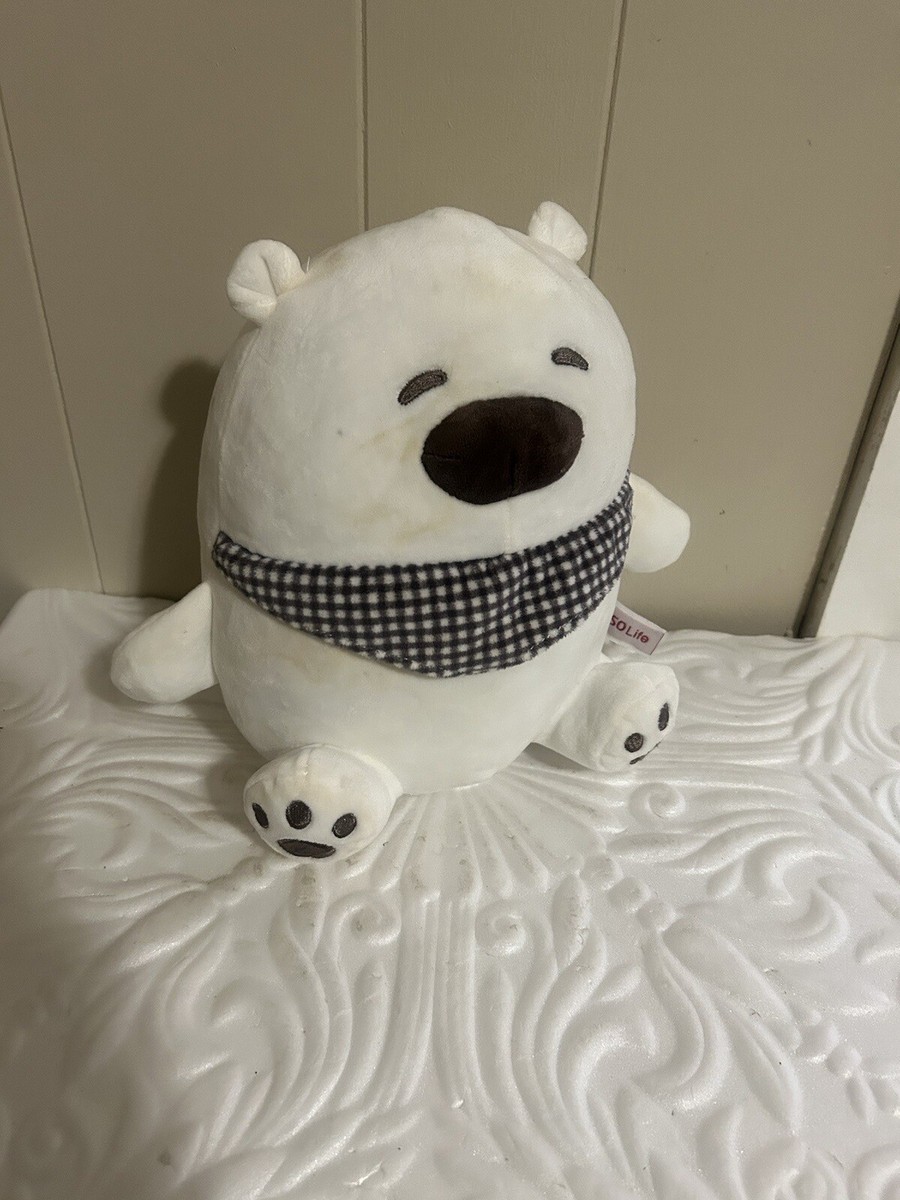 Miniso Life Japan Sleeping Polar Bear w Bandana Plush 13