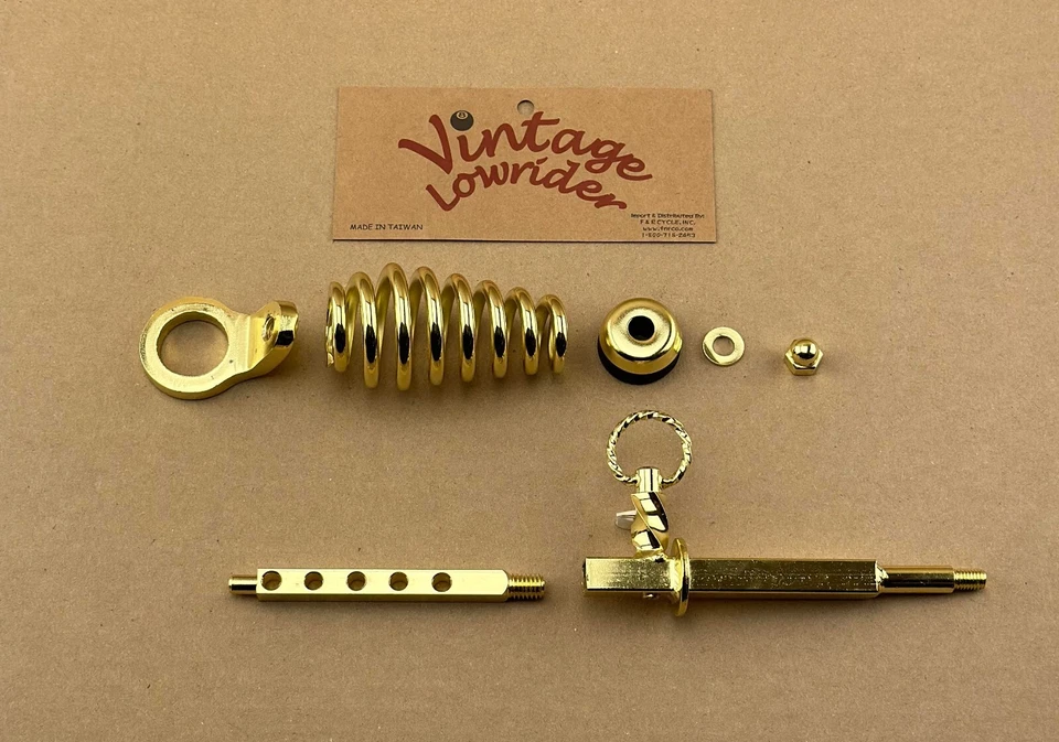 NEW! VINTAGE LOWRIDER SPRING FORK BICYCLE STEEL GOLD SLAMMER. Foto 2 de 4