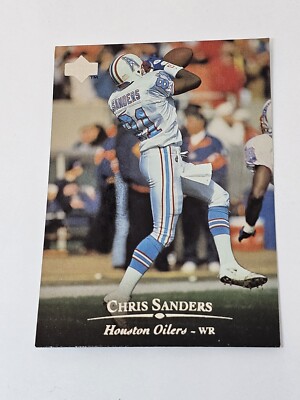 Chris Sanders   - No. 42 - Oilers -  Upper Deck  - 1996 