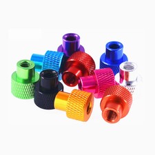 1/4-20 UNC Aluminium Alloy Through Hole Knurled Thumb Nuts Ten Colours Available