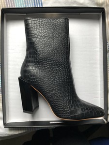 missguided black ankle boots