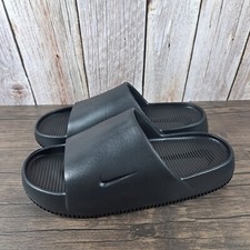 Nike Calm Slide Slip Ons Women's Sz 9 Men's Sz 8 Black VGC