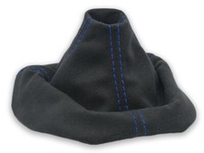 SCHALTMANSCHETTE FUR PORSCHE BOXSTER 2005-2012 SCHALTSACK ALCANTARA NAHT BLAU