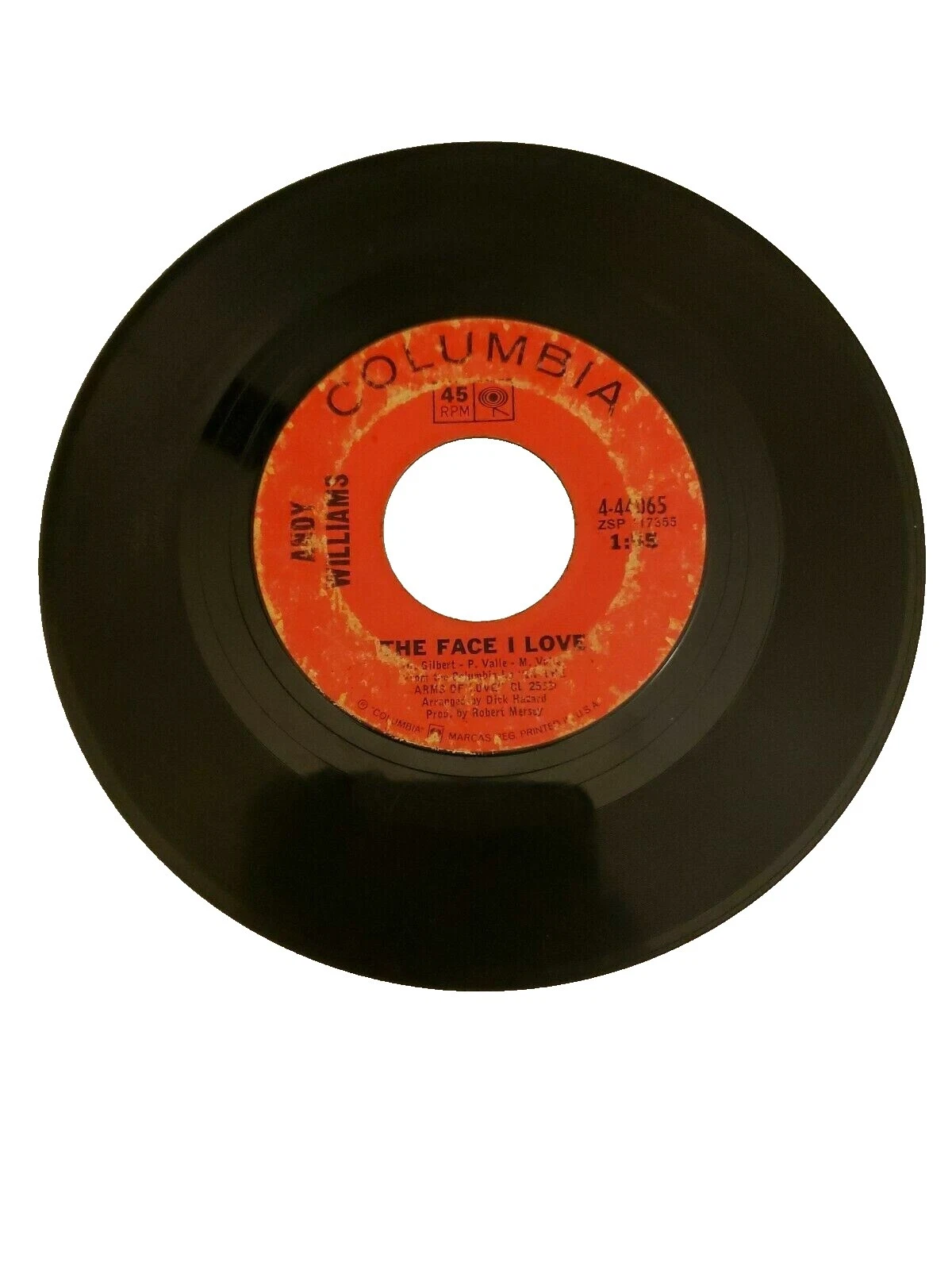 Andy Williams R&B & Soul 45 RPM Vinyl Records