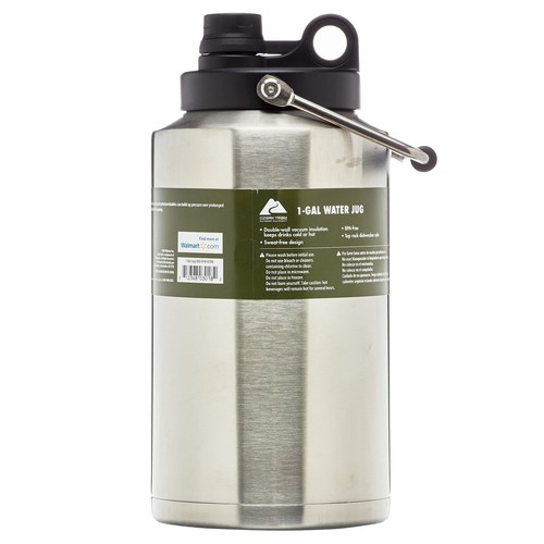 Stainless Steel 1 Gallon Water Jug Water Bottle w/Handle for Gym Hiking Camping - Picture 4 of 5