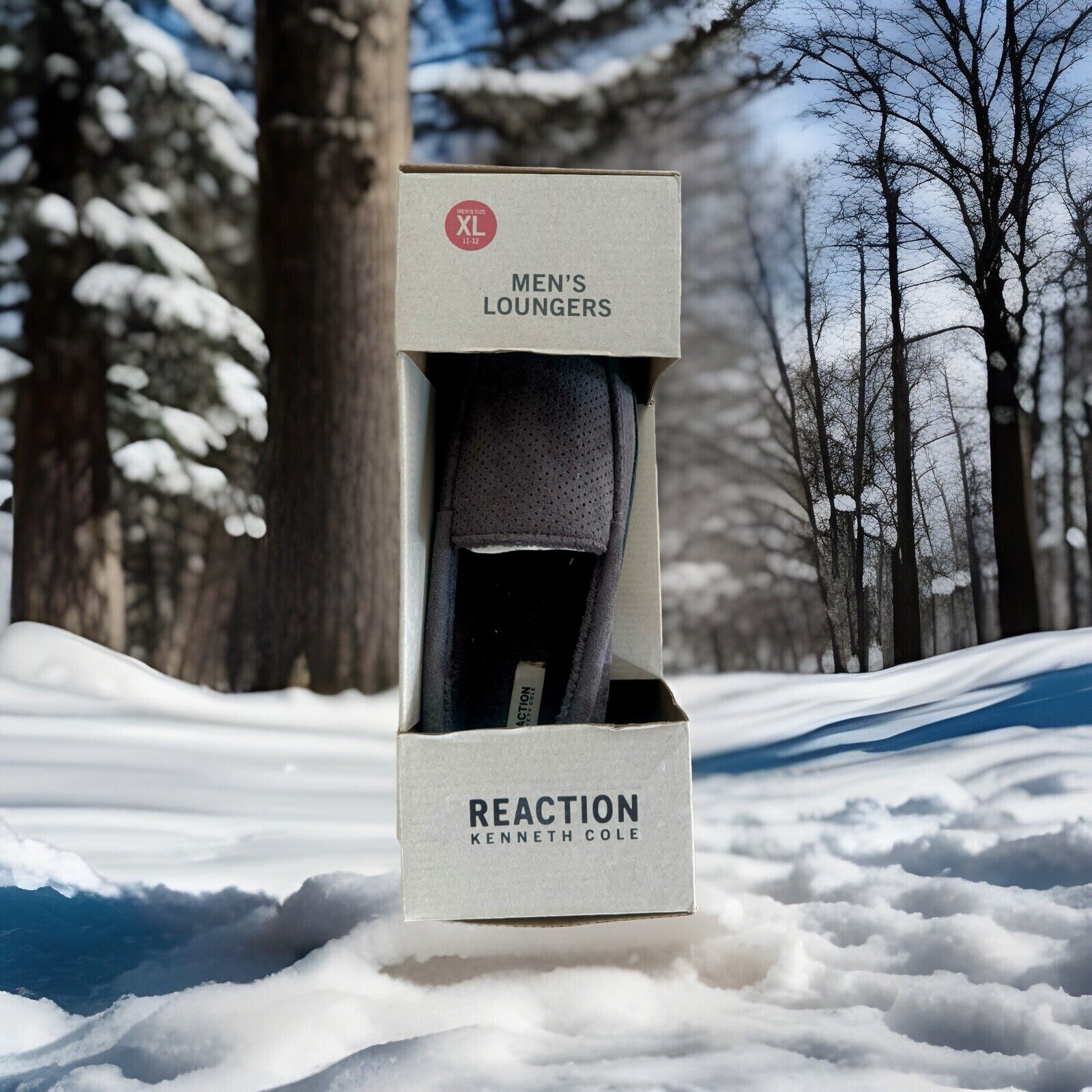 SAOLA PANTOFOLE KENNETH COLE RESPONSE GRIGIO SUOLA INTERNA ESTERNA UOMO TAGLIA XL 11 12