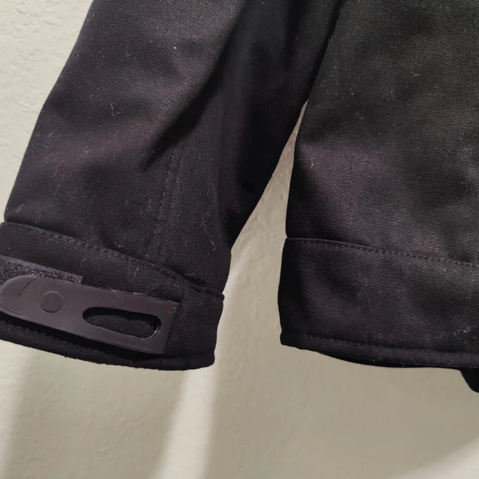 Chaqueta bombardero de motocicleta Tough Duck negra para hombre talla 2XL. Manchas menores Foto 4 de 4