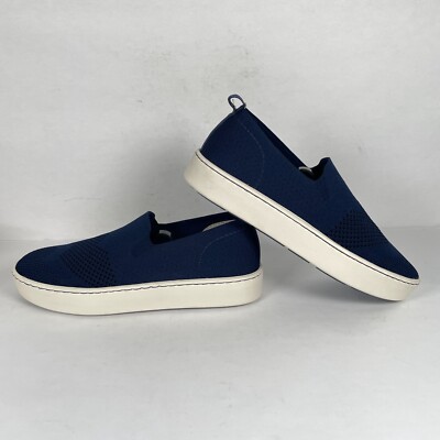 Born Solstice Flats Womens Size 9 M Navy Blue Knit Fabric  display picture 1