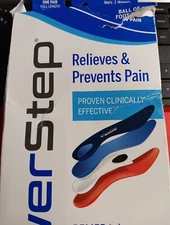 Powerstep Pro ProTech Met Orthotic Insoles Size B M5-5.5 W.7-7.5  NIB FREESHIP 