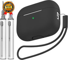 Compatible with Airpods Pro 2 Case, Soft Silicone Skin Cover Protective