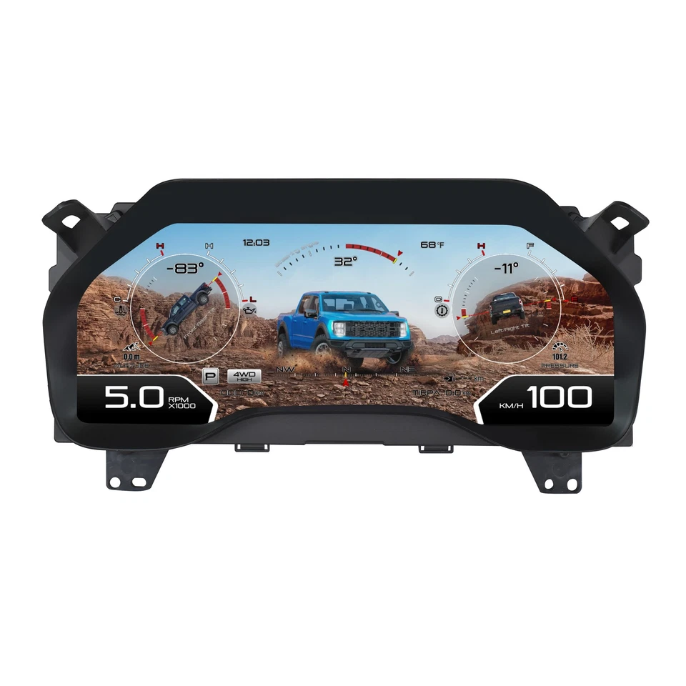 Обновление цифрового кластерного спидометра с жидкокристаллическим дисплеем для Ford F150 F250 F350 F450 2015-2021 - Изображение 4 из 4