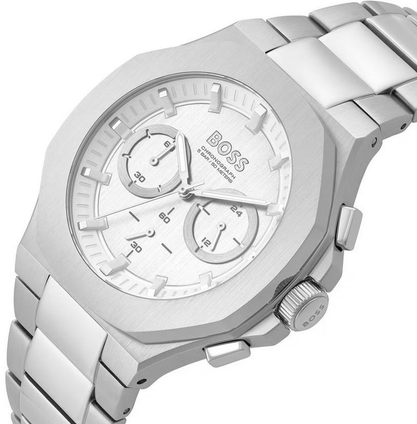 送料無料　HUGO BOSSジャケット　シルバー BOSS - スリムフィットジャケット パフォーマンスストレッチ シア