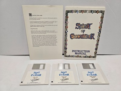 Spirit of Excalibur w/ Manual & Inserts 3.5'' Commodore Amiga
