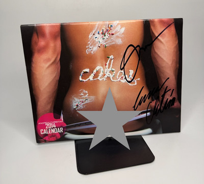 Andrew Christian 2014 Wall Calendar Signed by Models Nicco Sky & Shawn Stolz