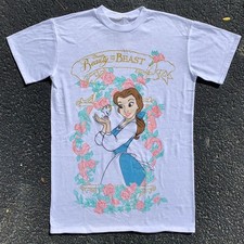 Vintage Retro Beauty and the Beast Cartoon Unisex T-shirt S-5XL