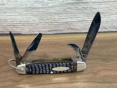 Case XX 640045 R Camp/Scout Folding Pocket Knife  4 Dot