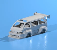 3D Resin Wide Body Kit for Hot Wheels Toyota Van – JDM Custom Stance Mod