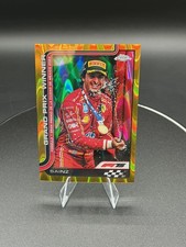 2025 Topps Chrome Formula 1 F1 #112 Carlos Sainz Gold Ray Wave Refractor 48/50