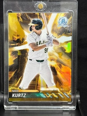2024 Bowman Draft Nick Kurtz Plasma Power Gold Refractor /50 PP-2