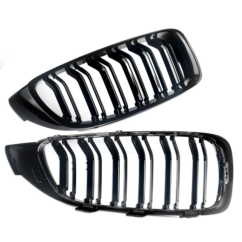 For BMW F32 F33 F36 420i 428i 430i F80 M3 F83 M4 Dual Slats Front Kidney Grille