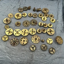 Large Joblot Meccano Brass Gear Bits And Bobs