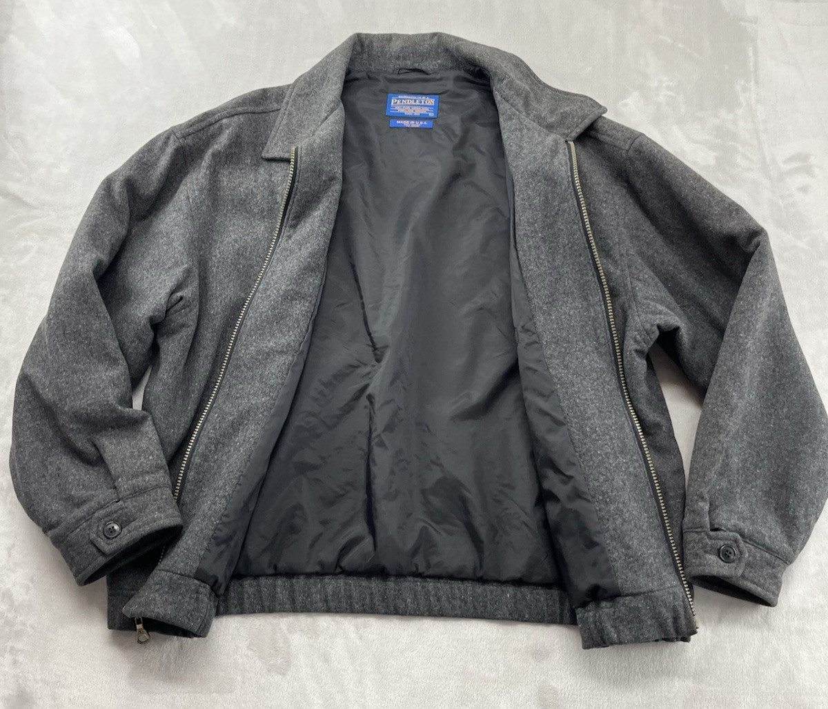 Pendleton Jacket Men Large Gray Lined Thisulated … - image 2