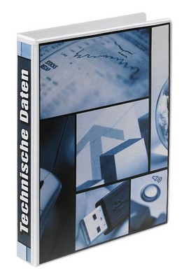 Esselte Präsentationsringbücher 4-Ringe weiß 4,4 cm DIN A4, 10 St.