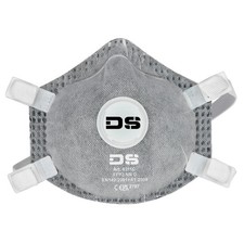 10 ST&Uuml;CK FFP3 Maske mit AKTIVKOHLEFILTER und VENTIL Asbest KMF und Feinstaub Bau
