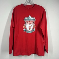 Liverpool Football Club LFC You'll Never Walk Alone Long Slv T Shirt Mens Sz M
