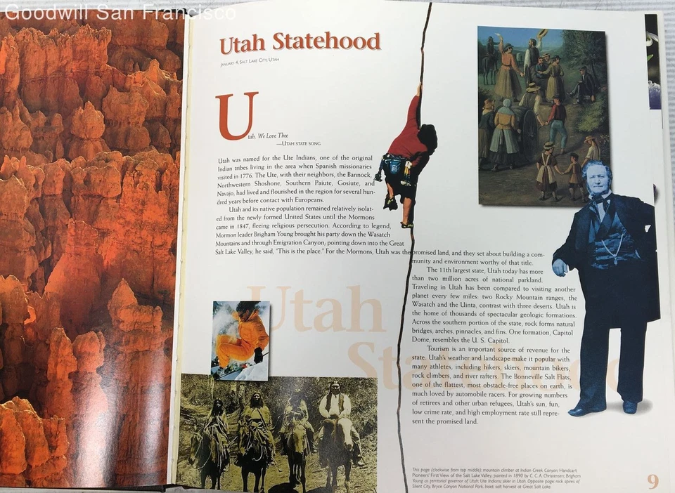 Vintage 1996 USPS Hardcover Commemorative Mint Set Stamp Collection in Slip - Image 4 of 4