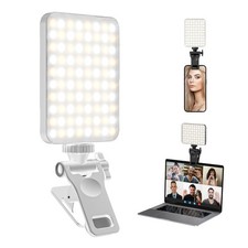 80 LED High Power Rechargeable Clip Fill Video Conference Light for Makeup Vlog