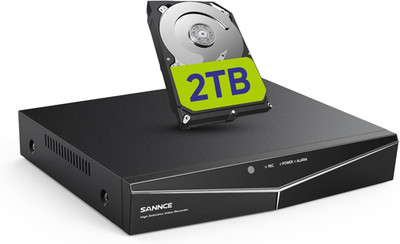 DVR for Security Camera,  5MP 8CH CCTV DVR with 2TB Hard Drive, H.264+ Hybrid 5-