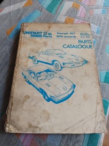 Triumph TR7 original werkseitig illustrierter Ersatzteilkatalog 1979-82 GRATISVERSAND