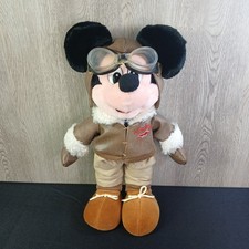 Disney Mickey Mouse Pilot Aviator 13" Plush PLEASE READ