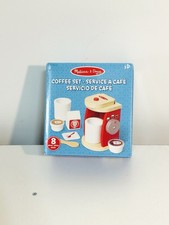 Melissa  Doug Brew NEW Serve Wooden Coffee Maker Set TOY play Kids