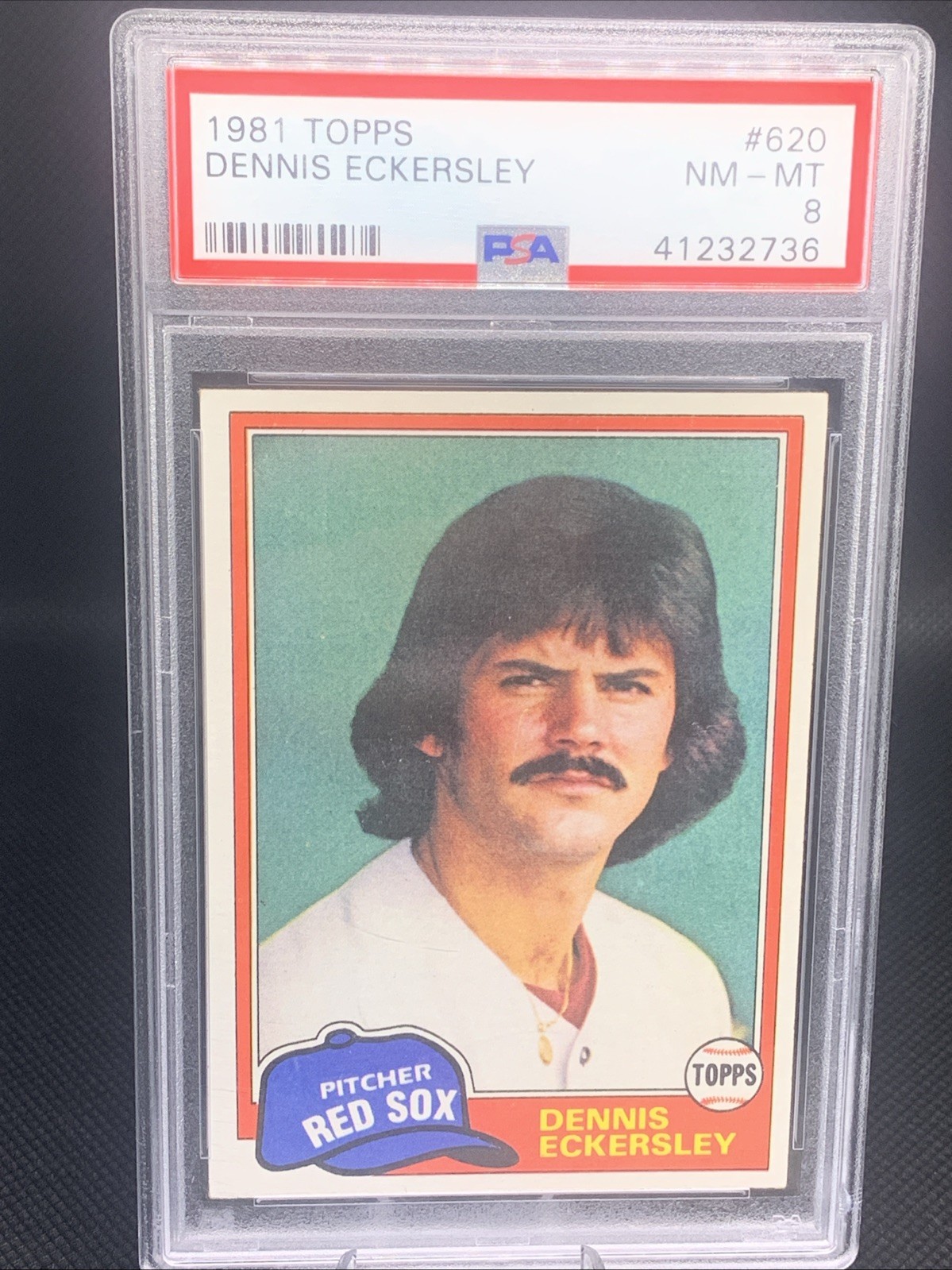 1981 Topps #620 Dennis Eckersley - PSA 8