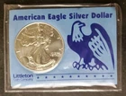 1999 $1 American Silver Eagle Dollar in a Littleton Holder