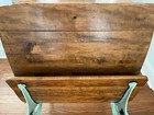 Vintage Refurbished Antique Metal and Wood School Desk With Folding Chair — photo 4