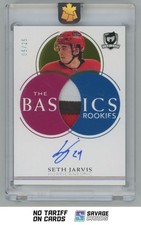 2021-22 Upper Deck The Cup Basics Rookie Auto Patch Seth Jarvis /25 #TB-SJ