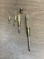 Vintage Sanders Mfg. Co. 4 in 1 Brass Nesting Slotted Screwdriver Made in USA