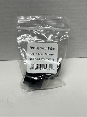 Sink Top Switch Push Button Oil Rubbed Bronze 1 X 1-3/4 STC-ORB