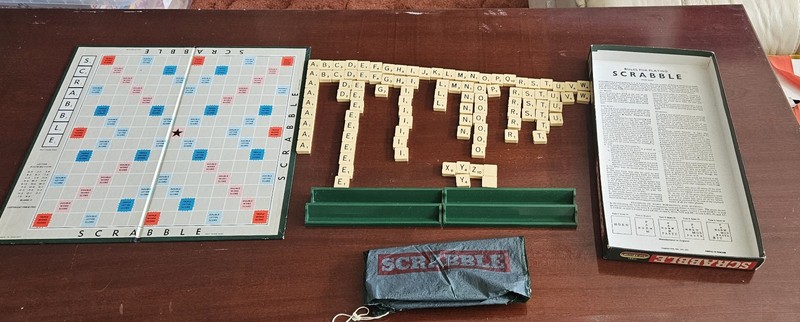 Scrabble Original Board Game Vintage, 100% Complete JW Spears Family Games