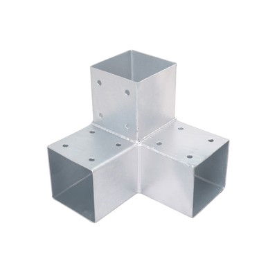 Holzverbinder HEB-032 Eckmodell 70x70 mm verzinkt Pfostenschuh Pfostenverbinder