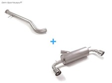 Ragazzon Duplex Racinganlage ab OPF Toyota Yaris 4 XP21 1.6l GR je 102mm schräg