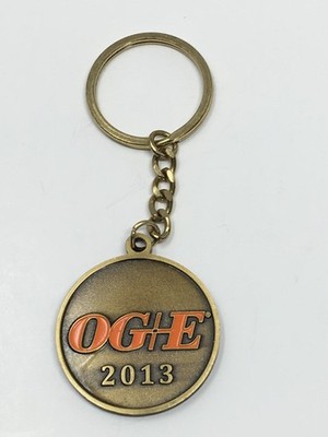 Oklahoma City OK OG&E Edison Award Vintage Advertising Keychain Key Ring
