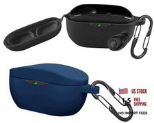 2 Pack Case Compatible with JBL Vibe Buds 2 / JBL Vibe Buds Black and Blue